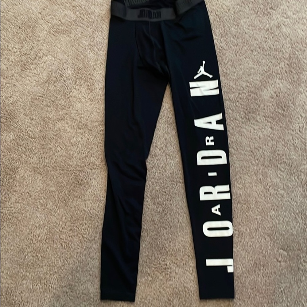 Jordan DriFit Leggings, Black/White, Size L
